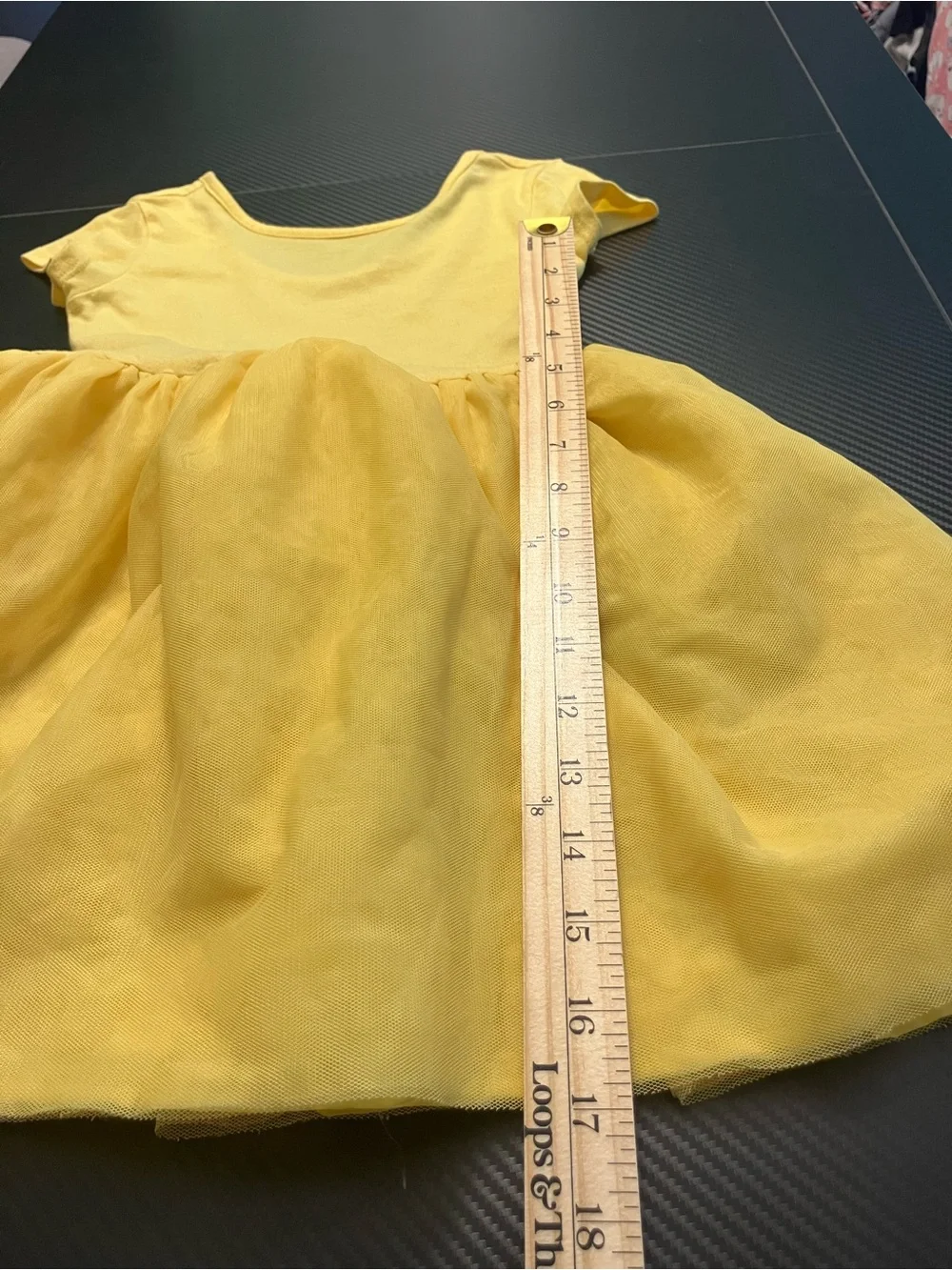 Old Navy Yellow Short-Sleeve Tulle Skirt Dress